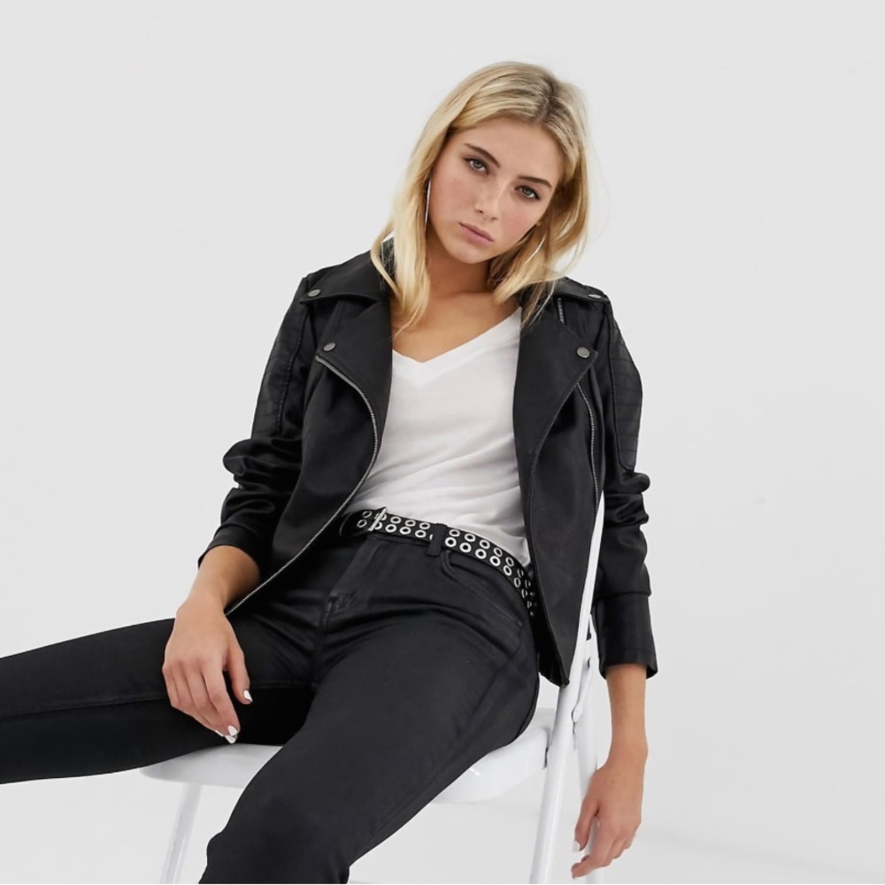 Noisy May| Vegan Leather Jacket